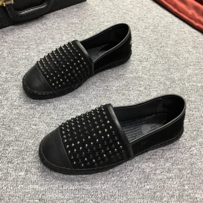 Philipp plein  2020 Mens Leather Slip On  - 필립플레인 2020 남성용 레더 슬립온 PPS0221,Size(240 - 270).블랙