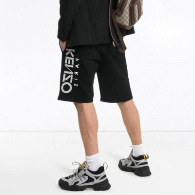 [겐조]Kenzo 2020 Mens Casual Logo Cotton Training Short Pants - 겐조 2020 남성 캐쥬얼 로고 트레이닝 반바지 Ken0096x.Size(s - xl).블랙