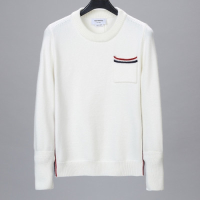 [톰브라운]Thom Browne 2020 Mens Strap Crew-neck Wool Sweaters - 톰브라운 2020 남성 스트랩 크루넥 울 스웨터 Thom0653x.Size(s - 2xl).화이트