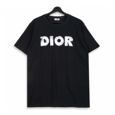 [디올]Dior 2020 Mm/Wm Logo Cotton Short Sleeved Tshirts - 디올 2020 남자 로고 코튼 반팔티 Dio0583x.Size(xs - l).블랙