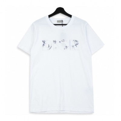 [디올]Dior 2020 Mm/Wm Logo Cotton Short Sleeved Tshirts - 디올 2020 남자 로고 코튼 반팔티 Dio0585x.Size(xs - l).화이트