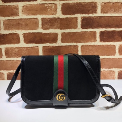 Gucci 2020 Women Suede Messenger Shoulder Bag,27CM - 구찌 2020 여성용 스웨이드 메신저 숄더백 548304,GUB1006,27CM,블랙