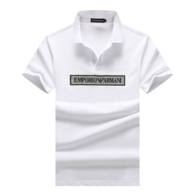 [알마니]Armani 2019 Mens Logo Cotton Short Sleeved Tshirts - 알마니 2019 남성 로고 코튼 반팔티 Arm0629x.Size(m - 3xl).화이트