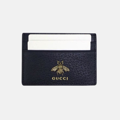 Gucci 2020 Leather Card Purse 523685 - 구찌 2020 남여공용 레더 카드 퍼스 GUW0134.Size(10cm).블랙