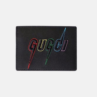 Gucci 2020 Leather Card Purse 609822 - 구찌 2020 남여공용 레더 카드 퍼스 GUW0135.Size(10cm).블랙