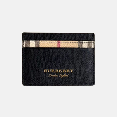 Burberry 2020 Leather Card Purse  - 버버리 2020 남여공용 레더 카드 퍼스 BURW0102.Size(10CM).블랙