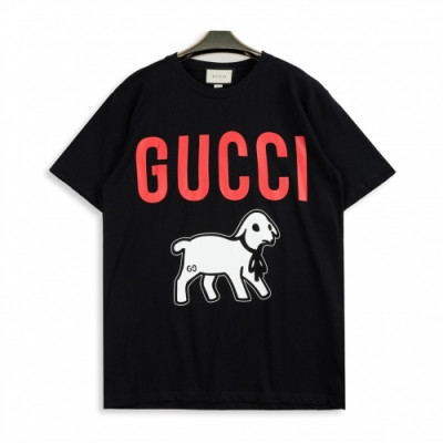 [매장판]Gucci 2020 Mm/Wm Logo Cotton Crew neck Short Sleeved Tshirts - 구찌 2020 남/녀 로고 코튼 크루넥 반팔티 Guc02401x.Size(xs - l).블랙