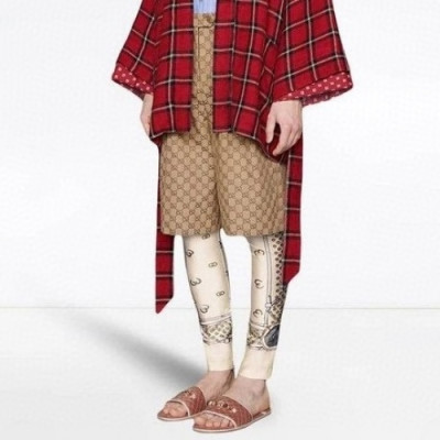 [구찌]Gucci 2020 Mm/Wm Initial Logo Casual Half Pants - 구찌 2020 남자 이니셜 로고 캐쥬얼 반바지 Guc02403x.Size(xs - 2xl).브라운