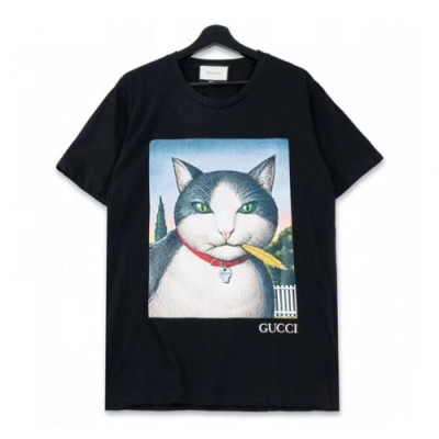 [매장판]Gucci 2020 Mm/Wm Logo Cotton Crew neck Short Sleeved Tshirts - 구찌 2020 남/녀 로고 코튼 크루넥 반팔티 Guc02406x.Size(xs - l).블랙