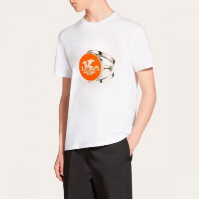 Hermes 2020 Mens Crew-neck Silket Short Sleeved Tshirts - 에르메스 2020 남성 크루넥 실켓 반팔티 Her0405x.Size(m - 2xl).화이트