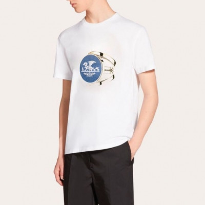 Hermes 2020 Mens Crew-neck Silket Short Sleeved Tshirts - 에르메스 2020 남성 크루넥 실켓 반팔티 Her0406x.Size(m - 2xl).화이트