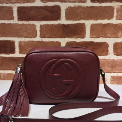 Gucci 2020 Soho Leather Shoulder Bag ,21CM - 구찌 2020 소호 레더 숄더백 308364,GUB1028 ,21cm,와인