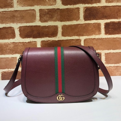 Gucci 2020 Leather Shoulder Bag ,25CM - 구찌 2020 레더 숄더백 601044,GUB1029 ,25cm,와인