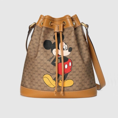 Gucci 2020 Bucket Shoulder Bag,32CM - 구찌 2020 여성용 버킷 숄더백 ,GUB1045,32cm,브라운