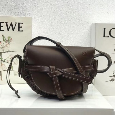 Loewe 2020 Gate Small Shoulder Bag,20CM - 로에베 2020 게이트 스몰 숄더백 ,LOEB0394, 20CM,다크브라운