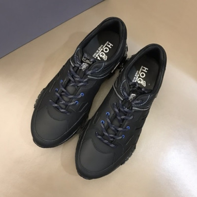 Hogan 2020 Mens Leather Sneakers - 호간 2020 남성용 레더 스니커즈 HOGS0039,Size(245 - 265).블랙