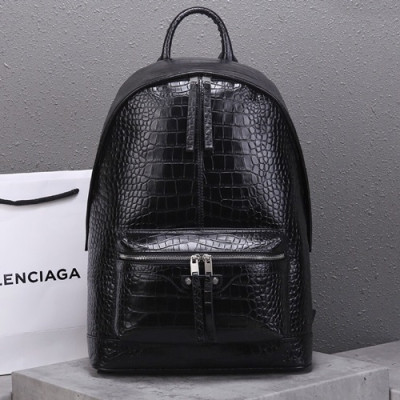 Balenciaga 2020 Leather Back Pack,47cm - 발렌시아가 2020 남성용 레더 백팩,BGB0549,47cm,블랙
