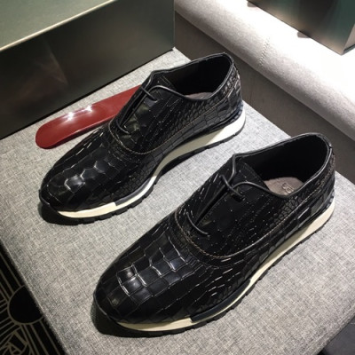 Berluti 2020 Mens Leather Sneakers -  벨루티 2020 남성용 레더 스니커즈 BERTS0080.Size(245 - 270).블랙