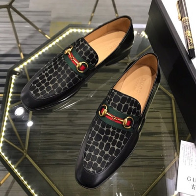 Gucci 2020 Mens Leather Shoes -  구찌 2020 남성용 레더 슈즈 GUCS1045,Size(240 - 270).블랙