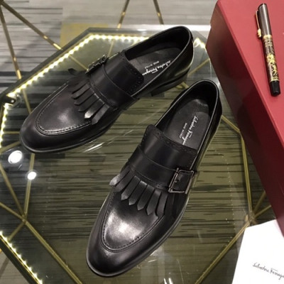 Ferragamo 2020 Mens Leather Shoes - 페라가모 2020 남성용 레더 슈즈 FGMS0365,Size(240 - 270).블랙