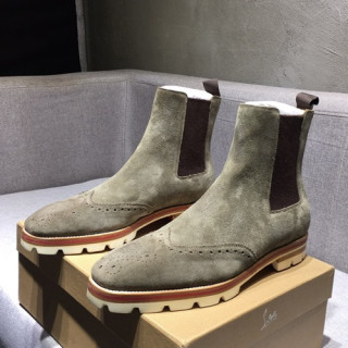 Christian Loubutin  2020 Mens Leather Boots - 크리스챤루부탱 2020 남성용 레더 부츠 CLS0081,Size(245 - 275).그레이
