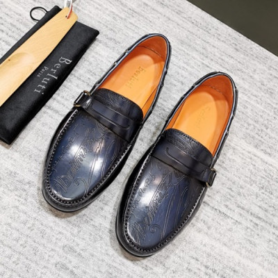 Berluti 2020 Mens Leather Loafer -  벨루티 2020 남성용 레더 로퍼 BERTS0088.Size(245 - 265).네이비