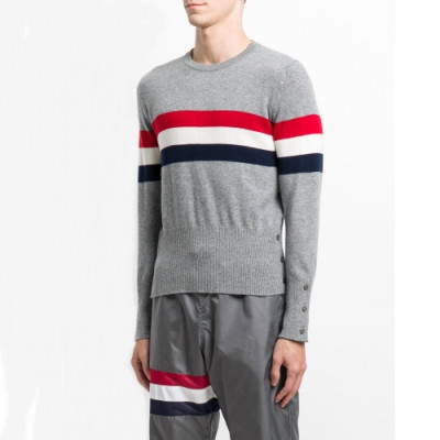 [톰브라운]Thom Browne 2020 Mens Strap Crew-neck Sweaters - 톰브라운 2020 남성 스트랩 크루넥 스웨터 Thom0677x.Size(m - 2xl).그레이