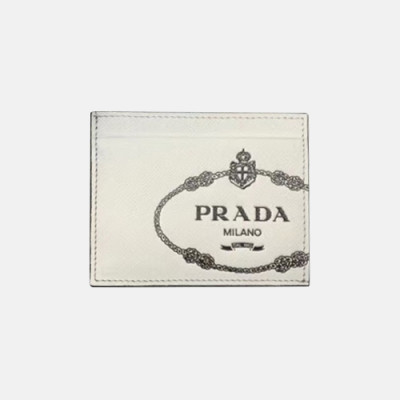 Prada 2020 Saffiano Mens Card Purse, 2MC223 - 프라다 2020 사피아노 남성용 카드 퍼스,PRAW0160,10CM.화이트