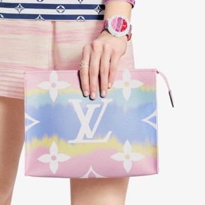 Louis Vuitton 2020 PVC Clutch Bag,25cm - 루이비통 2020 PVC 클러치백 M68137,LOUB1963,25cm,핑크