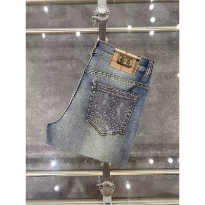 [버버리]Burberry 2024 Mens Business Logo Denim Jeans - 버버리 2024 남성 비지니스 로고 데님 청바지 Bur0215x.Size(29- 40).블루