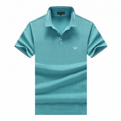 [알마니]Armani 2020 Mens Logo Cotton Short Sleeved Polo Tshirts - 알마니 2020 남성 로고 코튼 폴로 반팔티 Arm0645x.Size(m - 3xl).블루