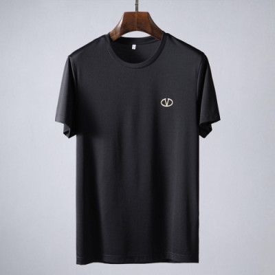 [발렌티노]Valentino 2020 Mens Logo Crew-neck Short Sleeved Tshirts - 발렌티노 2020 남성 로고 크루넥 반팔티 Val0377x.Size(m - 3xl).블랙