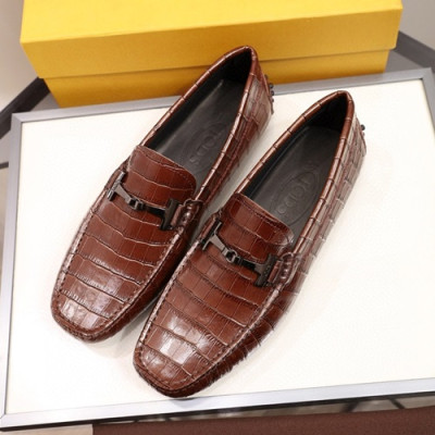 Tod's 2020 Mens Leather Loafer - 토즈 2020 남성용 레더 로퍼 TODS0099.Size(240 - 270).레드브라운