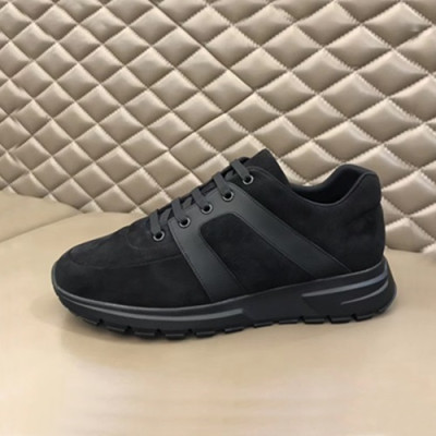 Prada 2020 Mens Leather  Running Shoes - 프라다 2020 남성용 레더 런닝슈즈 ,PRAS0355,Size(245 - 270).블랙