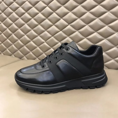 Prada 2020 Mens Leather  Running Shoes - 프라다 2020 남성용 레더 런닝슈즈 ,PRAS0356,Size(245 - 270).블랙
