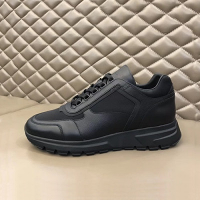 Prada 2020 Mens Leather  Running Shoes - 프라다 2020 남성용 레더 런닝슈즈 ,PRAS0357,Size(245 - 270).블랙