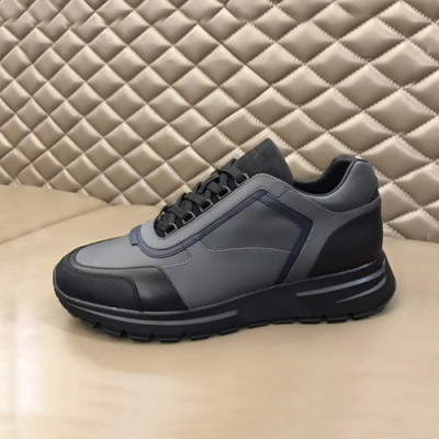 Prada 2020 Mens Leather  Running Shoes - 프라다 2020 남성용 레더 런닝슈즈 ,PRAS0359,Size(245 - 270).그레이