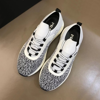 Prada 2020 Mens Knit Running Shoes - 프라다 2020 남성용 니트 런닝슈즈 ,PRAS0362,Size(240 - 270).화이트