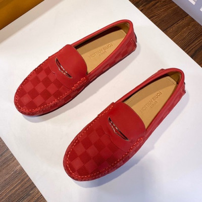 Louis Vuitton 2020 Mens Leather Loafer - 루이비통 2020 남성용 레더 로퍼 LOUS1046,Size(245 - 270).레드