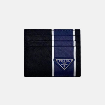 Prada 2020 Saffiano Mens Card Purse, 2MC223 - 프라다 2020 사피아노 남성용 카드 퍼스,PRAW0161,10CM.블랙블루