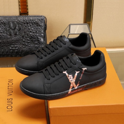 Louis Vuitton 2020 Mens Leather Sneakers - 루이비통 2020 남성용 레더 스니커즈 LOUS1047,Size(240 - 270).블랙
