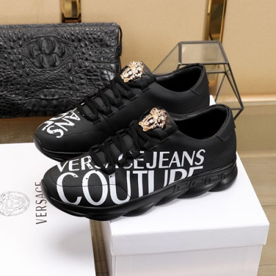 Versace 2020 Mens Leather Sneakers - 베르사체 2020 남성용 레더 스니커즈 VERS0490,Size (240 - 270).블랙