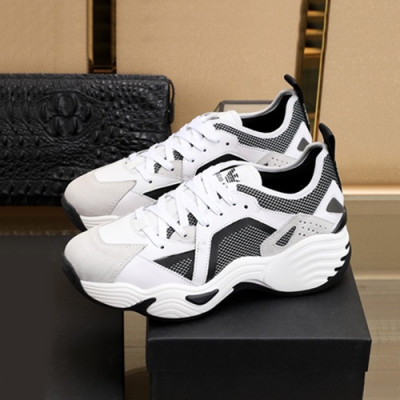 Armani 2020 Mens Leather Sneakers  - 알마니 2020 남성용 레더 스니커즈 ARMS0312,Size(240 - 270).화이트