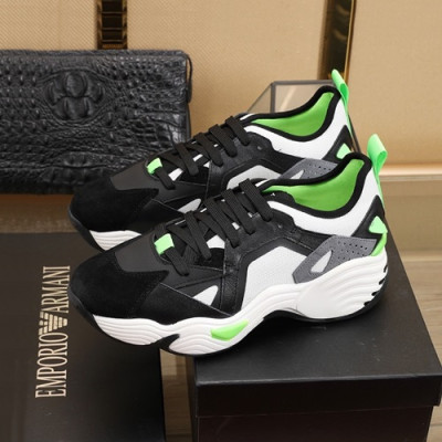 Armani 2020 Mens Leather Sneakers  - 알마니 2020 남성용 레더 스니커즈 ARMS0313,Size(240 - 270).블랙화이트