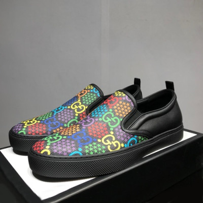 Gucci 2020 Mens Leather Slip On - 구찌 2020 남성용 레더 슬립온 GUCS01064,Size(240 - 275).블랙