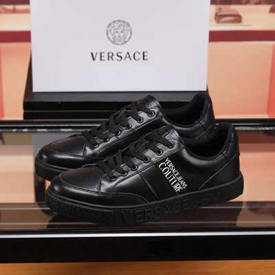 Versace 2020 Mens Leather Sneakers - 베르사체 2020 남성용 레더 스니커즈 VERS0492,Size (240 - 270).블랙
