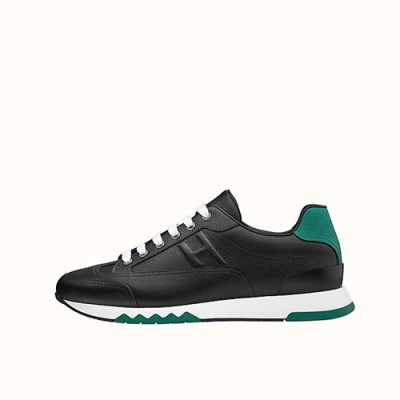 Hermes 2020 Mens Leather Sneakers - 에르메스 2020 남성용 레더 스니커즈 HERS0323.Size(240 - 270).블랙