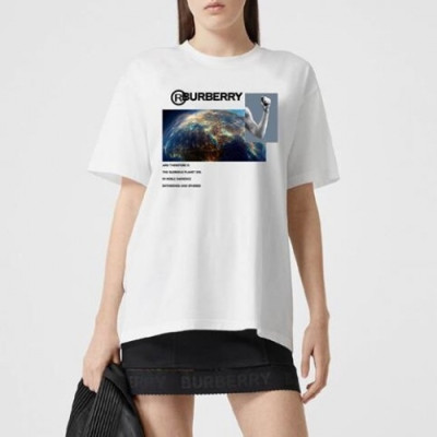 [버버리]Burberry 2020 Mm/Wm Logo Cotton Short Sleeved Tshirts - 버버리 2020 남자 로고 코튼 반팔티 Bur02463x.Size(s - xl).화이트