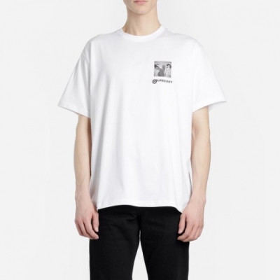 [버버리]Burberry 2020 Mm/Wm Logo Cotton Short Sleeved Tshirts - 버버리 2020 남자 로고 코튼 반팔티 Bur02465x.Size(s - xl).화이트