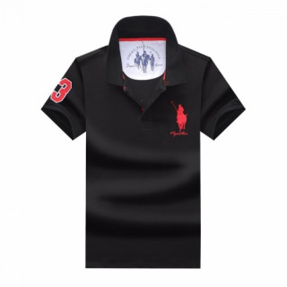 [폴로]Polo 2020 Mens Logo Cotton Polo Short Sleeved Tshirs - 폴로 2020 남성 로고 코튼 폴로 반팔티 Pol0046x.Size(m - 3xl).블랙